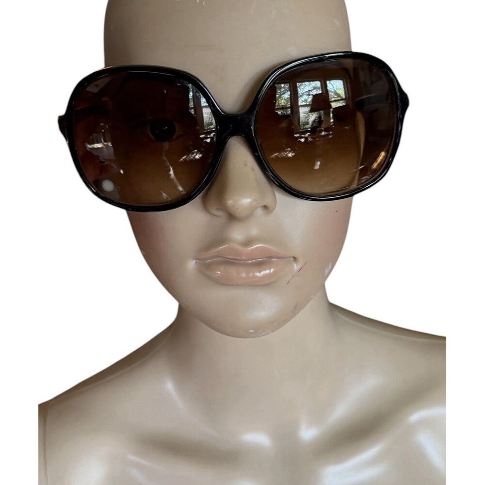 RARE VTG Liz Claiborne Eyeglasses Oversized 1980s LC 19 BLK Prescription Glasses - Picture 2 of 11